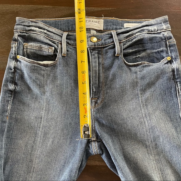 FRAME Le Nouveau Straight Front Split Raw hem 28 - Picture 9 of 15